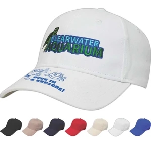 Classic Series - Medium Profile Six Panel Structured Cap Made Of Brushed Cotton Twill