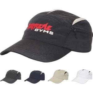 Classic Series - Runner's Unstructured, Low Profile Cap. Fabric Strap With Two Piece Velcro