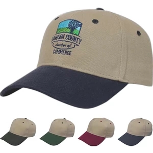 Classic Series - Medium Profile Heavyweight Brushed Cotton Twill Six Panel Cap