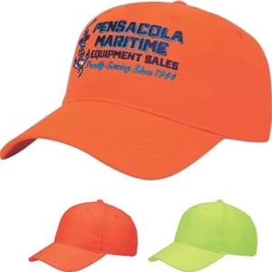 Classic Series - Medium Profile Six Panel Structured Fluorescent Safety Cap