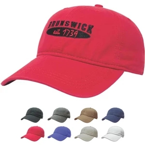 Golf And Resort Collection - Washed Brushed Cotton, Unstructured Cap. Low Profile, Six Panel