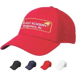 Golf And Resort Collection - Medium Profile Six Panel Structured Double Layer Mesh Cap