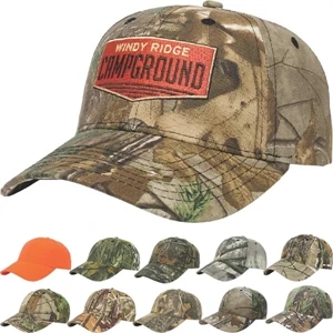 Camouflage Series - Medium Profile Six Panel Camouflage Structured Twill Cap With Two Piece Velcro
