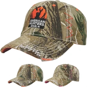 Camouflage Series - Low Profile Six Panel Camouflage Unstructured Twill Cap With Two Piece Velcro