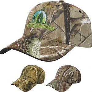Camouflage Series - Medium Profile Six Panel Two Tone Camouflage Twill Cap