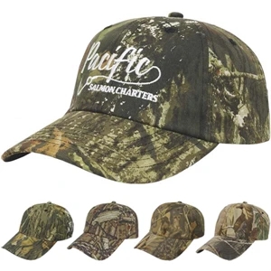 Camouflage Series - Medium Profile Six Panel Camouflage Unstructured Twill Cap With Two Piece Velcro