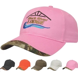 Camouflage Series - Medium Profile Six Panel Structured Visor Camouflage Accent Cap
