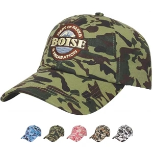 Camouflage Series - Low Profile Six Panel Camouflage Unstructured Twill Cap
