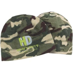 Camouflage Series - Field Camo Fleece Beanie. Poly Micro Fleece With Anti-pill Finish