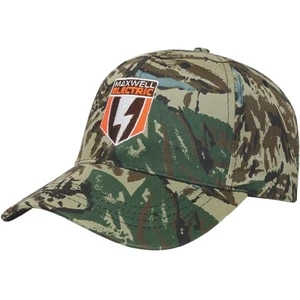 Camouflage Series - Silencer Pattern 6 Panel Structured Camo Cap. Medium Profile