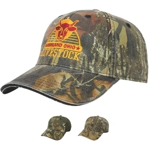 Camouflage Series - Medium Profile Six Panel Soft Structured Washed Camouflage Cap