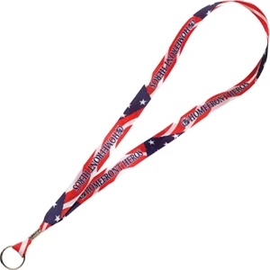 Double Sided Polyester Ribbon Lanyard With Full Color Imprint On Both Sides, 5/8"