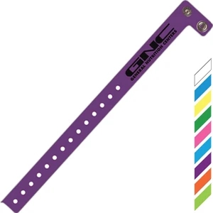 Vinyl Re-snap Comfortable, Durable And Stretch Resistant Wristband, 3/4" Wide