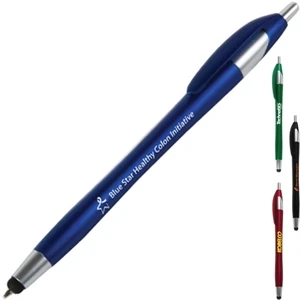 Targetline - Plastic Ballpoint Pen With Black Ink And Medium Point And Stylus Tip