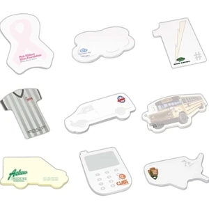 25 Sheet Count - Awarenessribbon - Earth Friendly Die Cut 6" X 4" Adhesive Notes Available With 100% Recycled Paper
