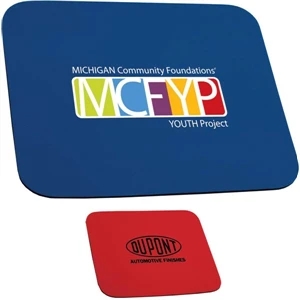 Targetline - Economy, 1/8" Thick Mouse Pad With Lightweight Rubber Base