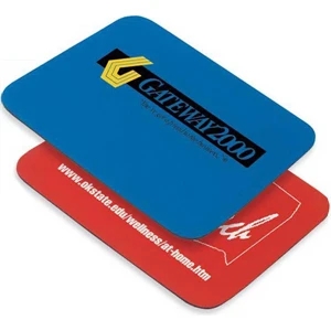 Silkscreen - Economy, 1/8" Thick Mouse Pad With Lightweight Rubber Base