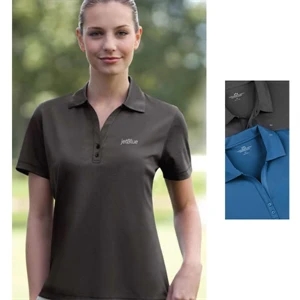 Vansport (tm) - X S - X L - Women's Nailhead Polo Shirt Made Of 100% Polyester