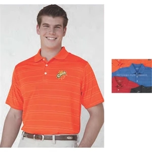 Vansport (tm) - 2 X L-3 X L - Vansport (tm) Three Color Textured Stripe Polo Shirt