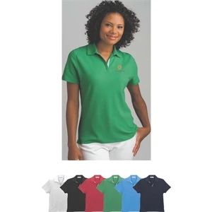 Vansport (tm) - 2 X L - 3 X L - Double Tuck Pique Polo Shirt With White Striped Placket Ribbon