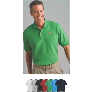 Tournament Vansport (tm) - 2 X L-3 X L - Double Tuck Pique Polo Shirt With Welt Striped Collar