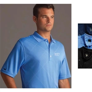 Greg Norman Collection Play Dry (r) - S - X L - Tonal Bias Plaid Polo Features 100% Microfiber Polyester
