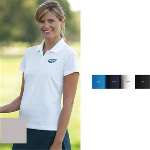 Adidas (r) Climalite (r) - 2 X L - Women's Textured Short Sleeve Polo Shirt With Rib Knit Collar