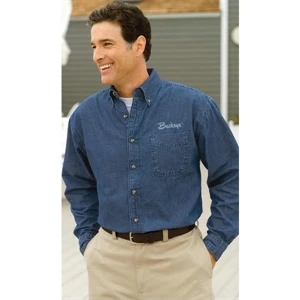 Woodbridge - 2 X L-3 X L - 6 1/2 Oz. Authentic Enzyme Washed Denim Shirt
