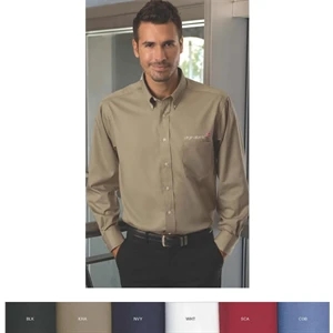 Van Heusen - S - X L - Easy Care Dress Twill Shirt With Left Chest Patch Pocket