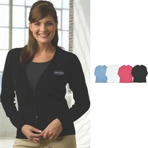 Clubhouse - 2 X L-3 X L - Women's Cardigan Sweater With V-neck Button Front
