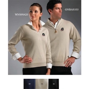 Greg Norman - 2 X L - Women's Drop Needle Sweater Made Of 100% Combed Cotton