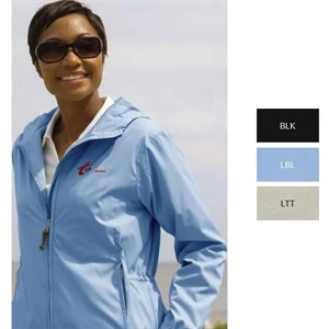 Zocket (tm) - X S- X L - Women's Lightweight Packable Rain Jacket With Concealed Back Zipper And Mesh Lining