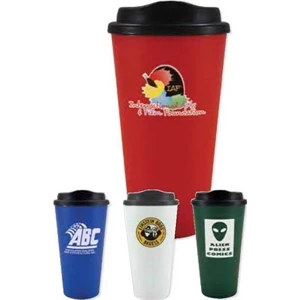 To Go - 16 Oz Polypro Double Wall Insulated Tumbler With Drink Thru Lid