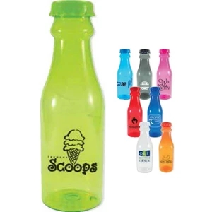 23 Oz Soda Pop Bottle Design With A Screw Off Lid. Fits In Most Auto Cup Holders