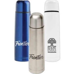 Thermo-go - Insulated 25 Oz Stainless Vacuum Bottle With Lid And Seal Push Button