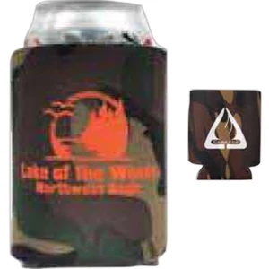 Kan Cooler - Cloth Exterior With Felt-lined Interior Collapsible Can Cooler