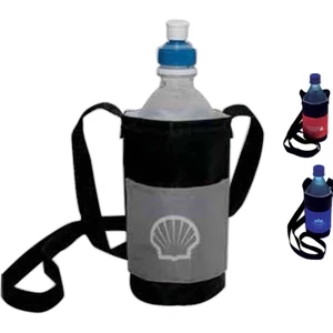 Bottle Caddy (tm) - Hands Free Bottle Carrier. Holds Most Sizes Of Bottled Beverages