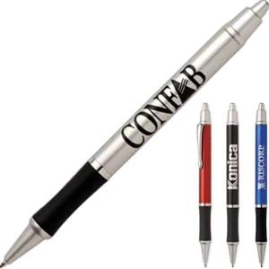 Paragon - Metal Ballpoint Pen With Retractable Mechanism And Medium Point Black Refill