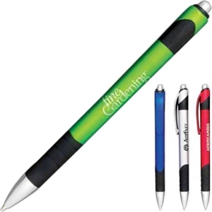York - Pen With Plastic Metallic Barrels And Clips, Chrome Or Colored Tips And Plungers