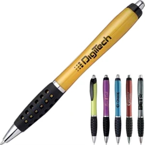 Alchemy - Ballpoint Pen With Pierced Rubber Grip And Medium Point Black Refill
