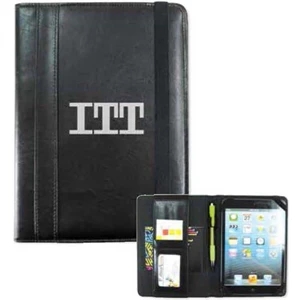 Novella - Leather-like Notebook Holder For Mini Ipad With Pen Loop And Band Closure