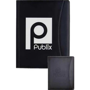 Executive Crescent - Padfolio Includes Solar Powered Calculator And Lined Note Pad