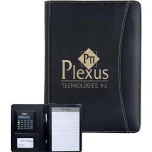 Junior Executive Crescent - Padfolio Includes Solar Powered Calculator And Lined Note Pad
