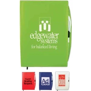 Colorful, Soft, Leather-like Notebooks With Coordinating Pen And Pen Loop