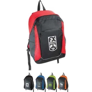 Double Stripe - 600 Denier Polycanvas With Nylon Air Mesh Sport Backpack