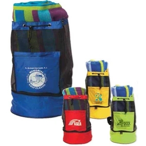 70d Nylon Multi-functional Collapsible Bag With 30" Adjustable Backpack Straps