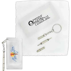 Eyesight - Clear Carry Case With Keychain To Hold Cleaning Cloth For Eye Glass Lenses