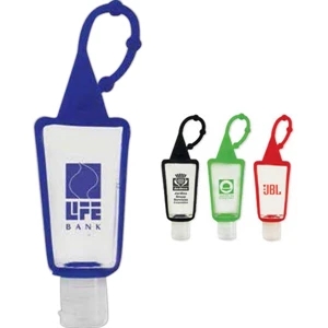 On The Go - 1 Ounce Hand Sanitizer With Flip Top Cap Inside A Silicone Case