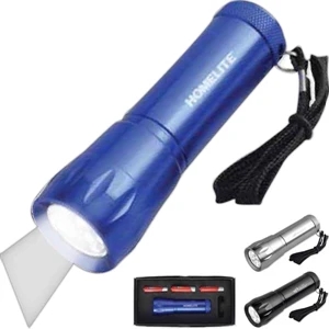 Super Bright - Super Bright Flashlight With Metal Finish And Black Wrist Strap