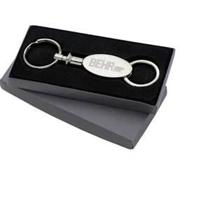 Twist-action Metal Split Key Ring And Push/pull Action Metal Split Key Ring